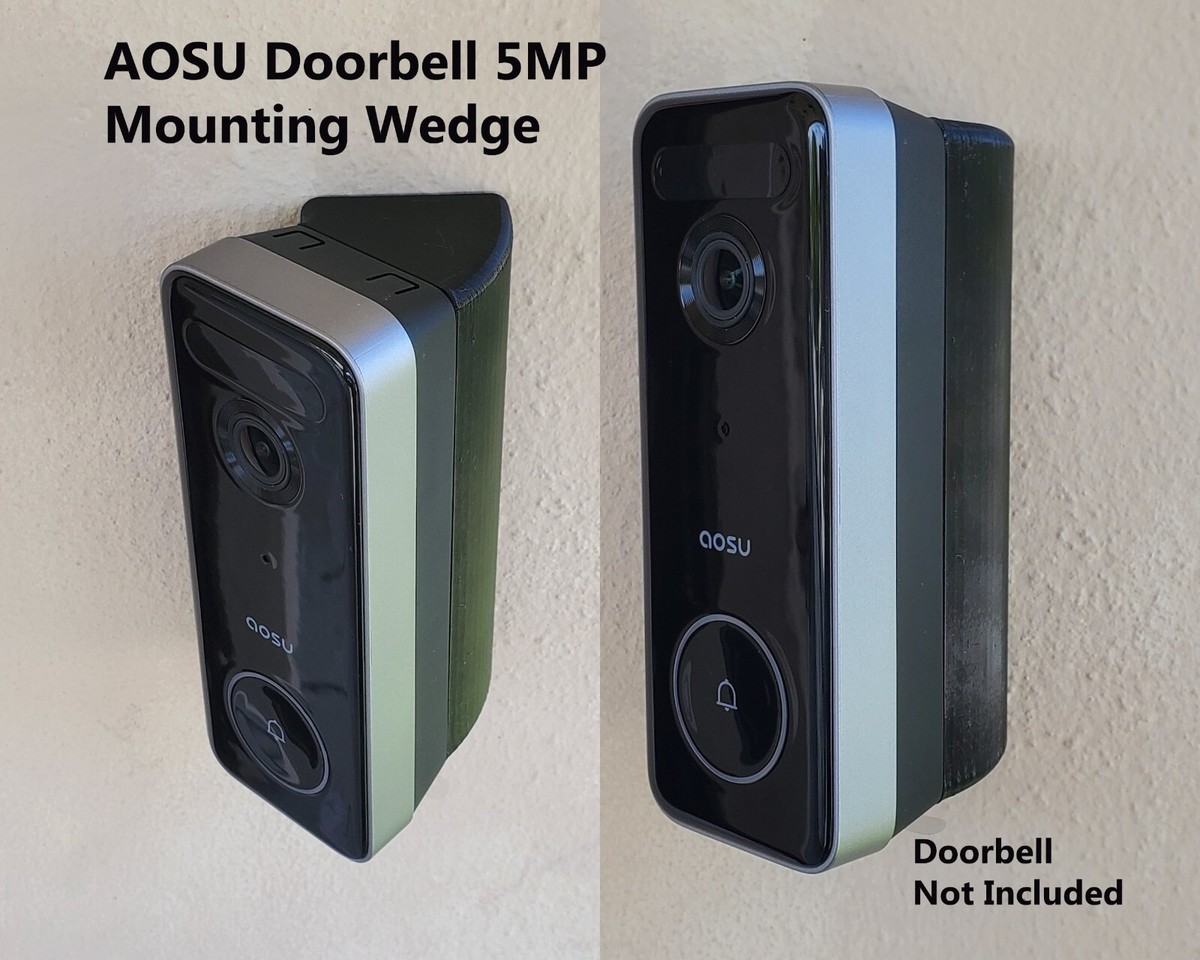AOSU Doorbell Camera 5MP Ultra HD Mounting Wedge Bracket 15 25 35 45 60 75 90 AOSU Doorbell Camera 5MP Ultra HD Mounting Wedge Bracket 15 25 35 45 60 75 90