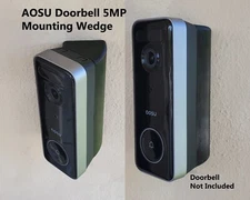 AOSU Doorbell Camera 5MP Ultra HD Mounting Wedge Bracket 15 25 35 45 60 75 90