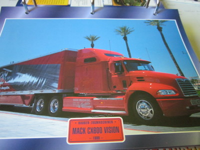 Super Trucks Hauben Zugmaschinen USA MACK CX600 Vision 1998