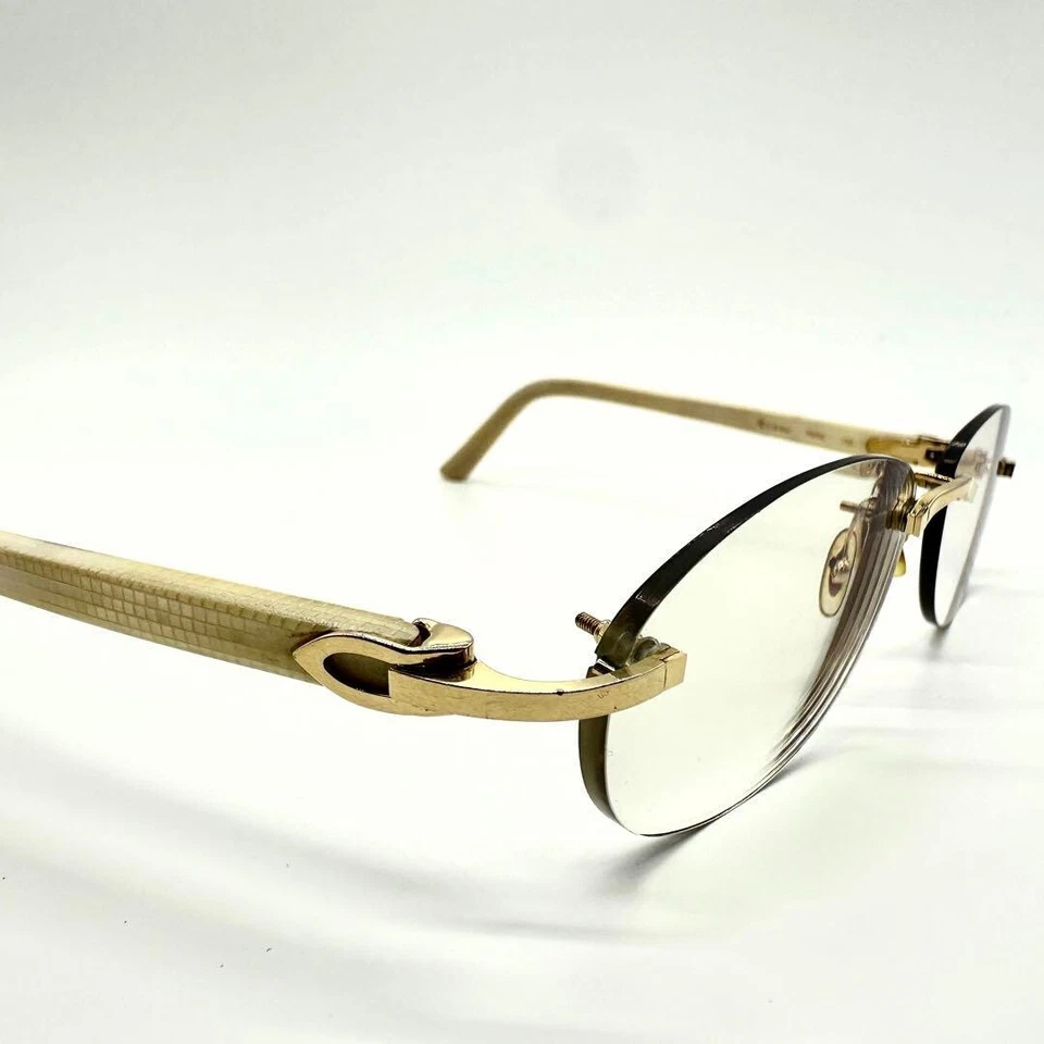 Gafas Cartier con Templos Piedra Accesorios de Moda Vintage b442 Foto 3 de 4