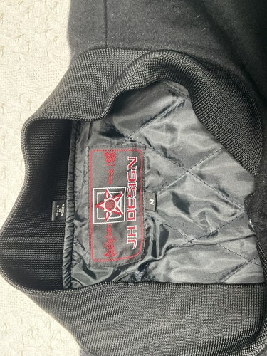 NEW YORK METS VINTAGE WOOL PVC/LEATHER BOMBER JACKET M JH DESIGNS - Picture 7 of 15