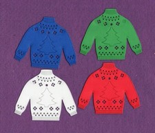 CHRISTMAS SWEATER die cuts scrapbook cards