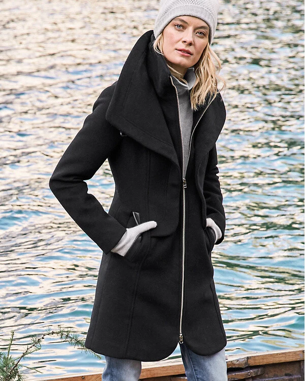 Slim fit hooded down coat soia & clearance kyo