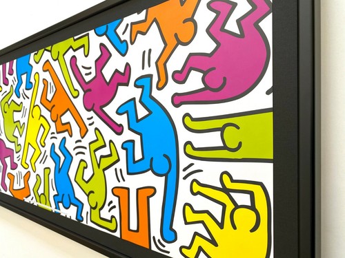 KEITH HARING ESTATE RARE 1999 LITHO PRINT FRAMED POP ART POSTER "UNTITLED" 1983 - Picture 10 of 12