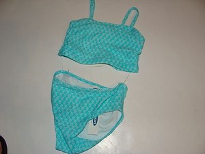 Old Navy Swimsuit Green Floral Girls 12-18 Months Tankini ...