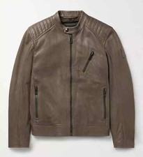 Fantastico! Belstaff Mens V Racer Air Sample Giubbotto Pelle d'Agnello Perforata