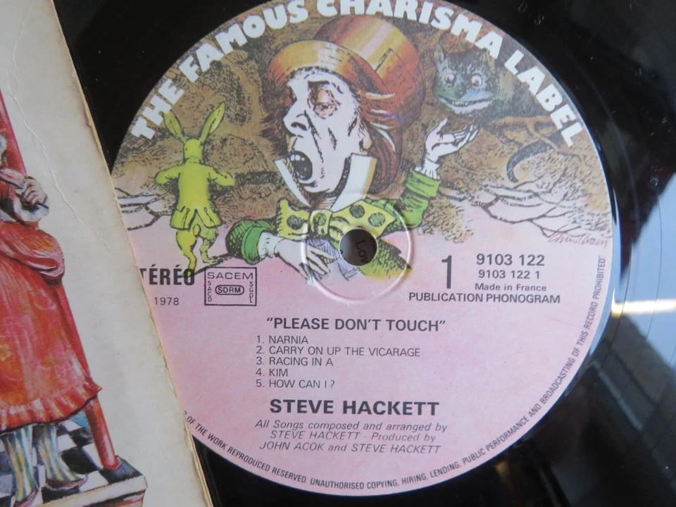 Steve HACKETT – Please Don't Touch ! - 1st press french 1978 ( Genesis ) / EX - Photo 2/3