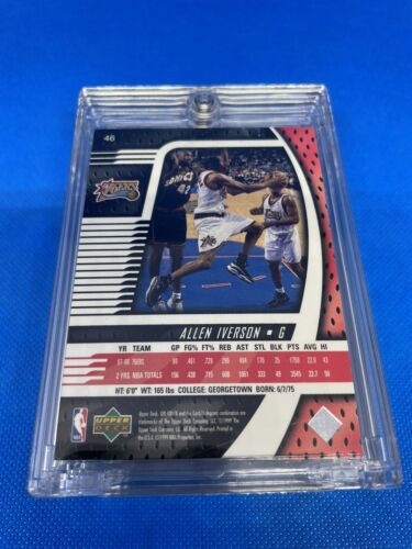 ALLEN IVERSON UPPER DECK IONIX SPECIAL INSERT PHILADELPHIA CARD 1999 Mint! - Picture 2 of 2