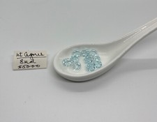 Swarovski 5000 8mm Round Crystal Beads Light Azure Lot of 35 Vintage