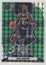 2021-22 Panini Mosaic Green Mosaic Prizm Will Barton #108 2l4
