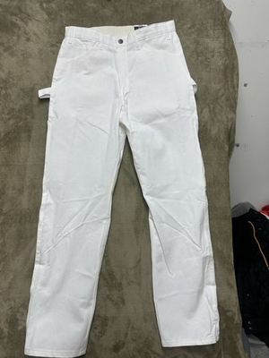 #ad Dickies Dunn Edwards Painter Pants white Relaxed fit Utility Mens 32x34 $23.95