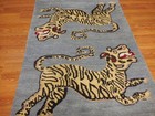Turkish Oushak Rug(Tree Of Life) Tiger Handmade Bohemian Rug 4x5.6 Ft — photo 10