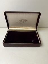 LONGINES BOX SCATOLA IN PELLE PER OROLOGIO vintage con inserto ROSSA
