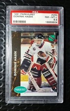 Dominik Hasek Rookie 1991 Parkhurst #263 PSA 8.5 NM-MT+ HOF Chicago Blackhawks 