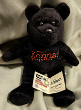 VINTAGE 1999 WWF STONE COLD STEVE AUSTIN ATTITUDE BEAR BLACK BEANIE PLUSH