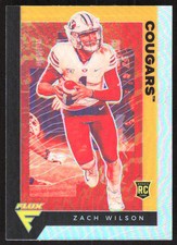 4995F 2021 Panini Chronicles Draft Picks #235 Zach Wilson Flux Base Silver