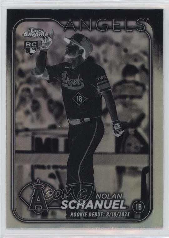 2024 Topps Chrome Update Rookie Debut Negative Refractor Nolan Schanuel 1i1l