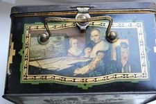 alt groß Blechdose Imperial Feigen Kaffee Jugendstil Krone Henkel Schließe