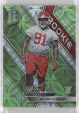 2018 Panini Spectra Rookies Neon Green Prizm /30 Derrick Nnadi #165 rf2