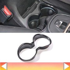 Carbon Fiber Front Drinks Water Cup Holder Cover Decor For Je-ep Cherokee 2014