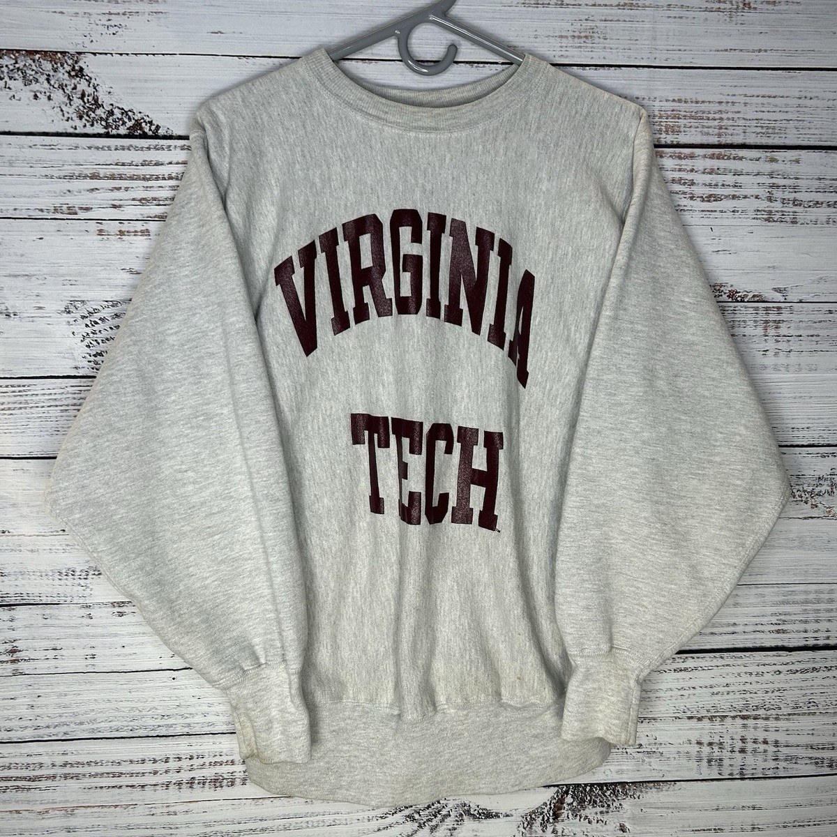 Vintage Champion Reverse Weave VT Virginia Tech Pullover 