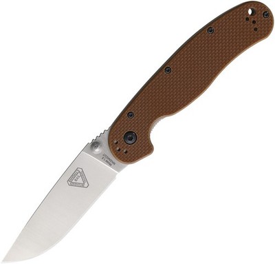 Ontario Rat 1.5 Linerlock Brown G10 Folding MagnaCut Pocket Knife 8883