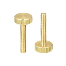 8Pcs Knurled Thumb Screws M4 x 22mm Flat Brass Bolts Grip Knobs Fasteners