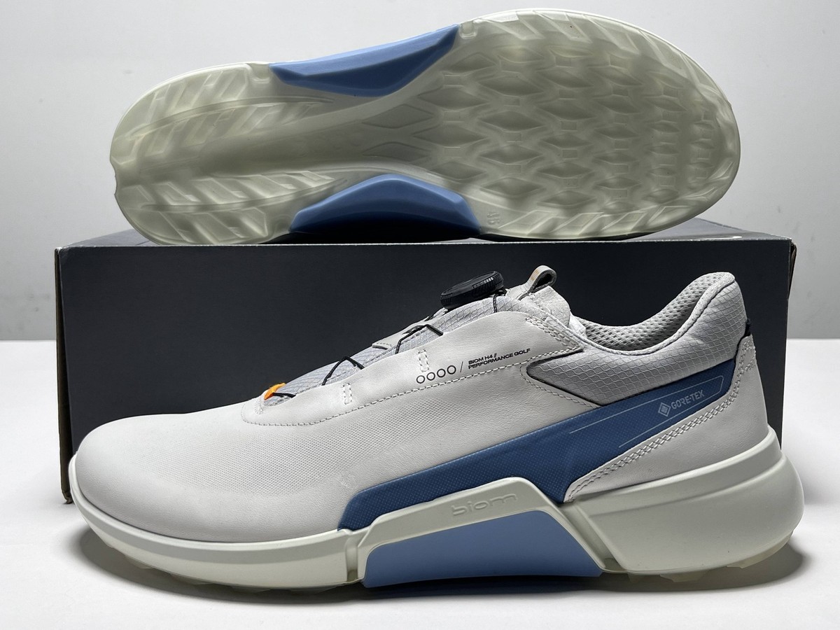 ecco BIOM H4 BOA（型番：108504） Ecco Golf Biom H4 BOA Golf Shoes White Blue Gray Men's SZ 11