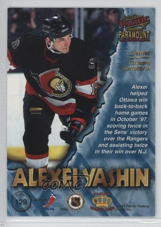 1997-98 Pacific Paramount Alexei Yashin #129 - Image 2 of 2