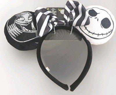 Mickey Mouse Ears Nightmare Before Christmas Jack Sally Neu Disney Limited