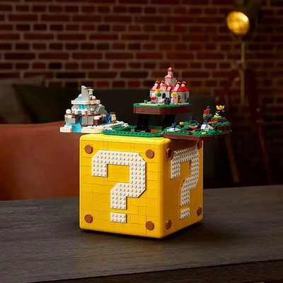Question Mark Block | Super Mario Klemmbaustein Set | MOC | 2064 Teile NEU