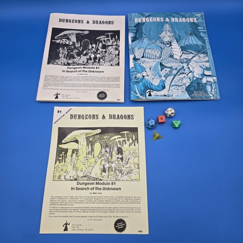Set base Dungeons & Dragons vintage con dadi Holmes Wizard 1001 1978 2a edizione - Foto 2 di 19