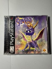 Spyro the Dragon BLACK LABEL ps1 Rare Vintage (PlayStat