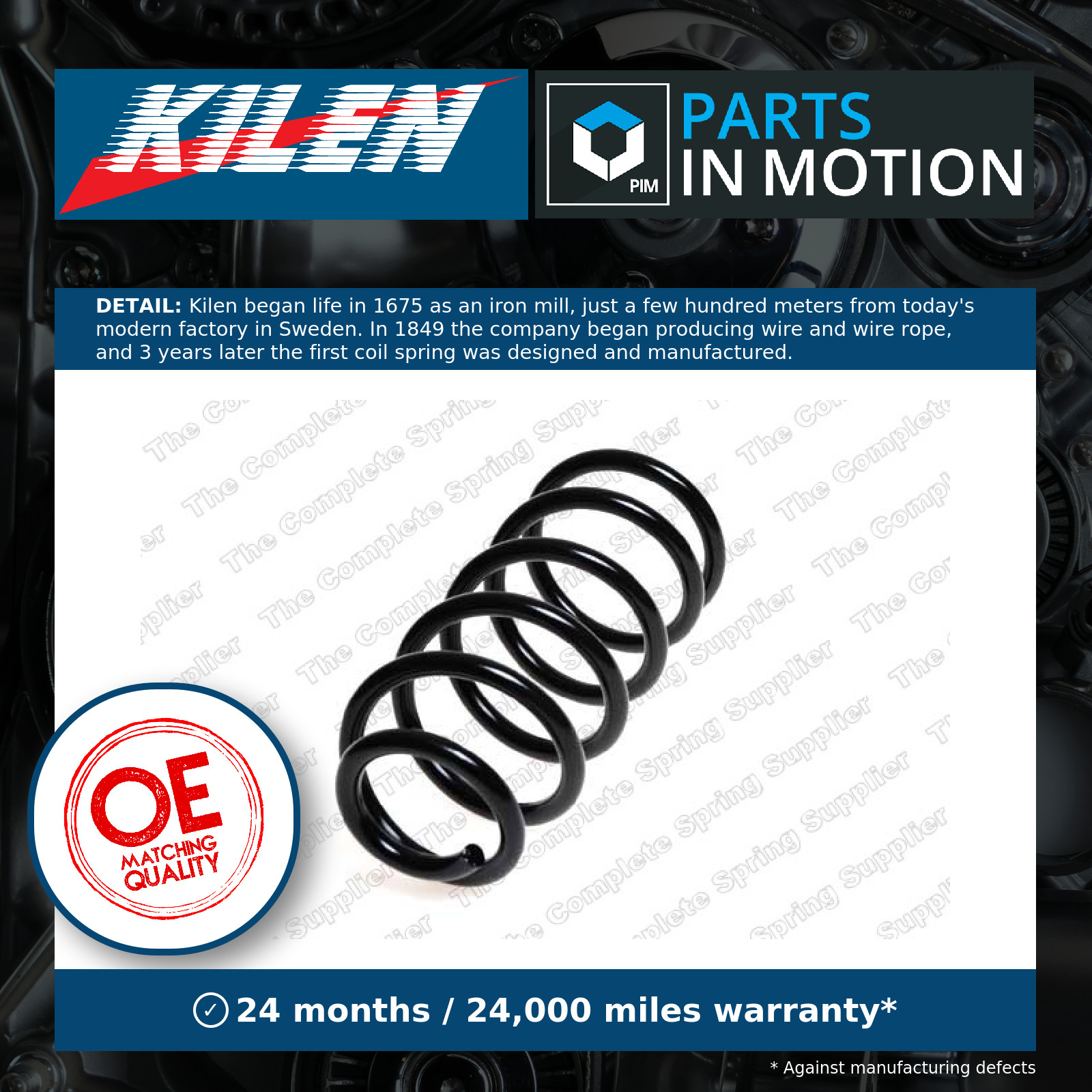 Genuine OEM Kilen 57800 Rear Coil Spring for Mini Hatchback 33536756652 - Image 5