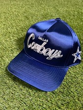 NWT Dallas Cowboys Authentic Retro Script Embroidered NFL Snapback Hat Blue Cap