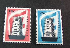 Netherlands Stamp Scott# 368-369 Rebuilding Europe 1956 MNH H387