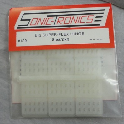 Sonic-Tronics Big Super-Flex Poly Control Hinges for RC Airplanes 18pcs SOT129