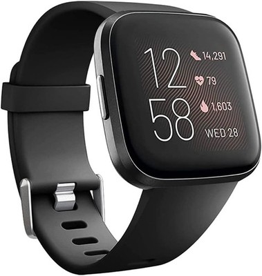 Silicone Strap Compatible with Fitbit Versa/Versa 2, Adjustable Classic