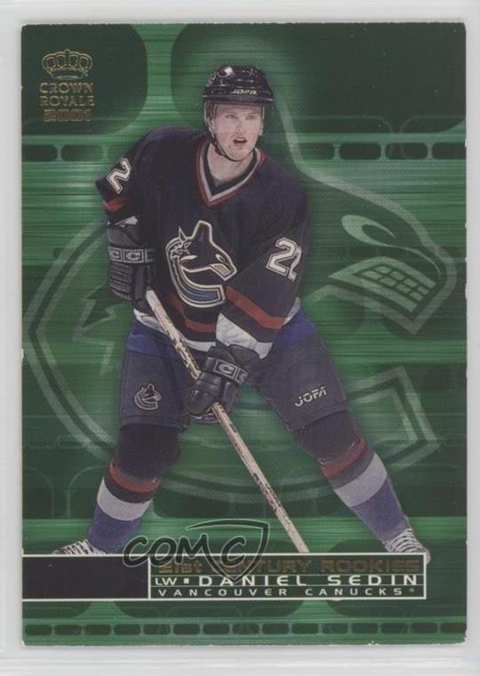 2000-01 Pacific Crown Royale 21st Century Rookies Daniel Sedin #24 HOF 1j1a