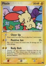 Damaged Plusle - 5/17 - Holo Rare Pokemon POP Series 3 on eBay