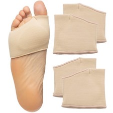 Metatarsal Pad Sleeves with Gel Inserts, 2 Pairs (Small)