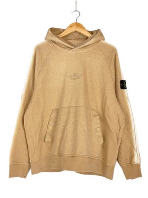 Supreme × Stone Island Pullover Hoodie L Beige