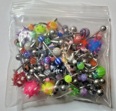 100+ Pieces of Body Piercing Jewelry - Belly/Tongue/Eyebrow/Tragus & Others!