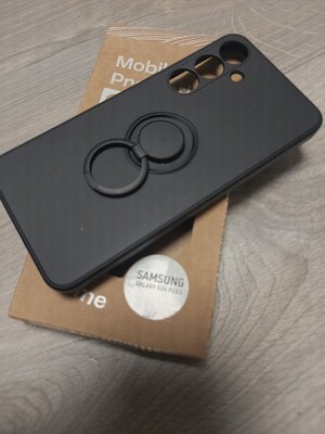 FÜR SAMSUNG GALAXY S24 PLUS - GRIP Hülle Ring Holder Case Tasche Etui SCHWARZ