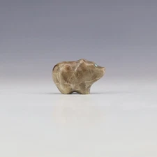 NATIVE AMERICAN ZUNI PETOSKEY BEAR FETISH BY LELAND BOONE & DAPHNE QUAM