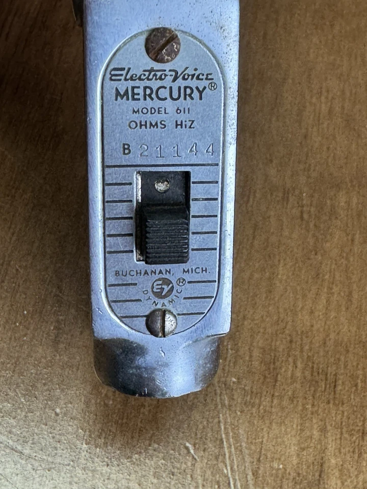 Vintage Electro-Voice Mercury Model 611 Dynamic Microphone – Buchanan, Michigan - Image 2 of 4