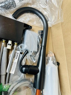 Moen 87014EWBL Essie Touchless One-Handle High Arc Kitchen Faucet - Matte Black