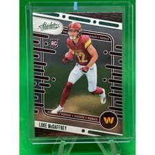 2024 Panini Absolute #176 Luke McCaffrey Green Foil RC Washington Commanders