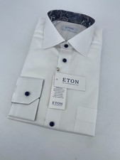 Eton Dress Shirt Mens XL 17 - 43 White Classic Fit Signature Twill Business