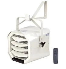 Hard-Wired Ceiling Mount Electric Garage Space Heater with Remote, 7,500 Watt